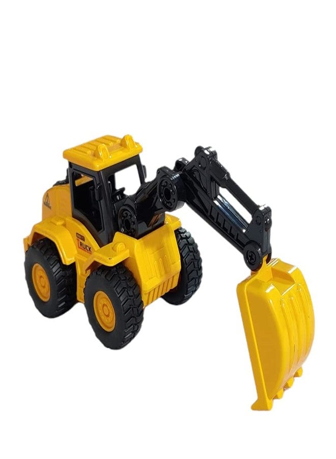 UKAXA Kids New Unbreakable Construction Vehicles Pretend Play Toy Trucks Bulldozer Play Set Building Vehicles Set for Kids (Multi) - Image 4